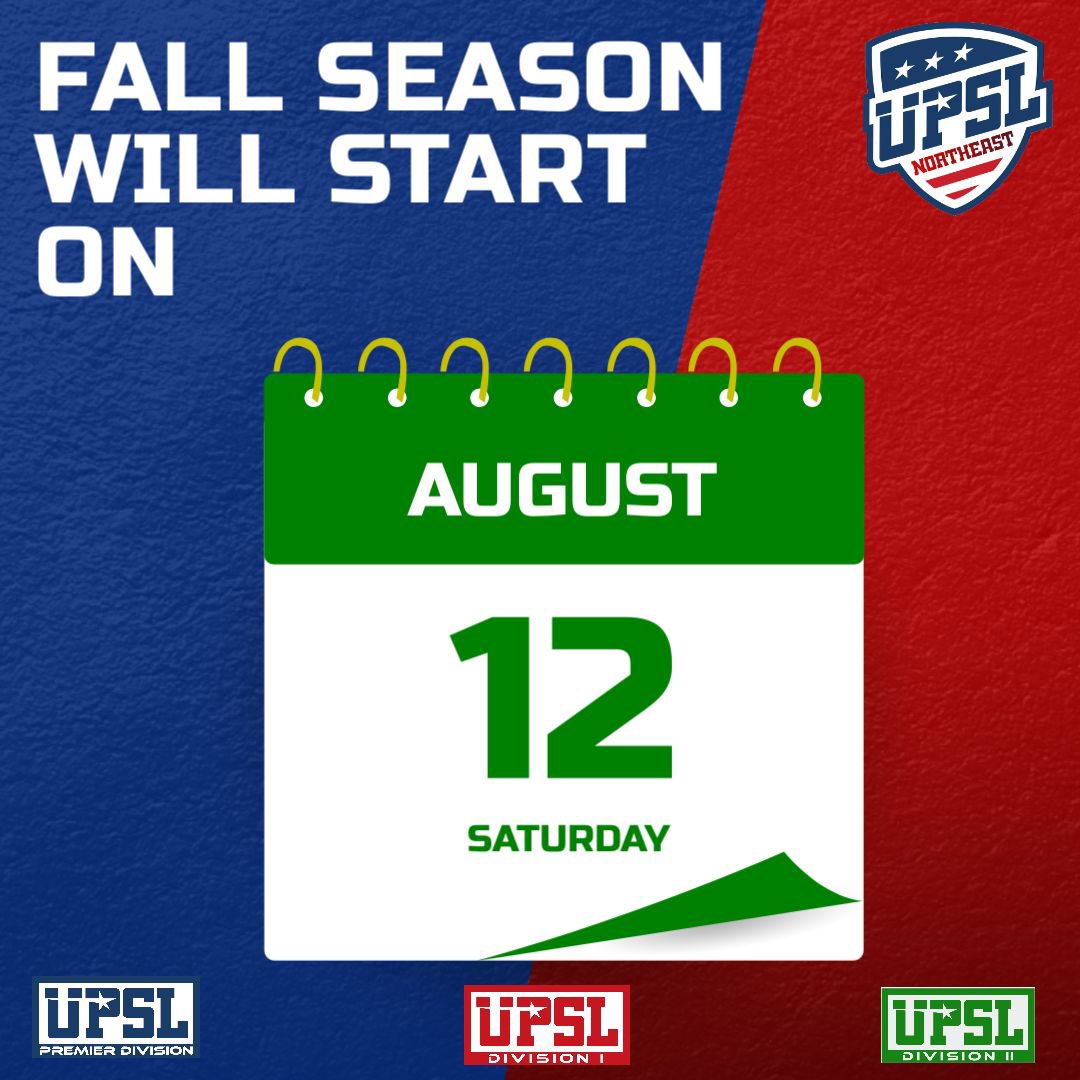 The 2023 @upslsoccer <a href="/upslnortheast/">UPSL Northeast</a> fall season kicks off August 12.

Show up to Hormel Stadium during the fall to see us push for another championship!