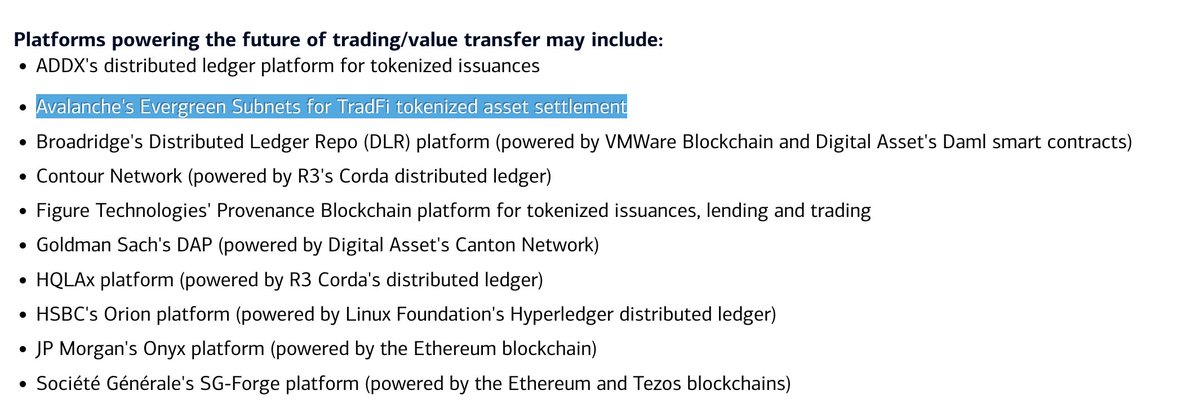 avax's tweet image. "We are on the verge of an infrastructure evolution that may reshape how value is transferred, settled and stored across every industry."

@BankofAmerica recently released their Global Digital Assets report, "Beyond Crypto: Tokenization", and Avalanche Evergreen Subnets were…