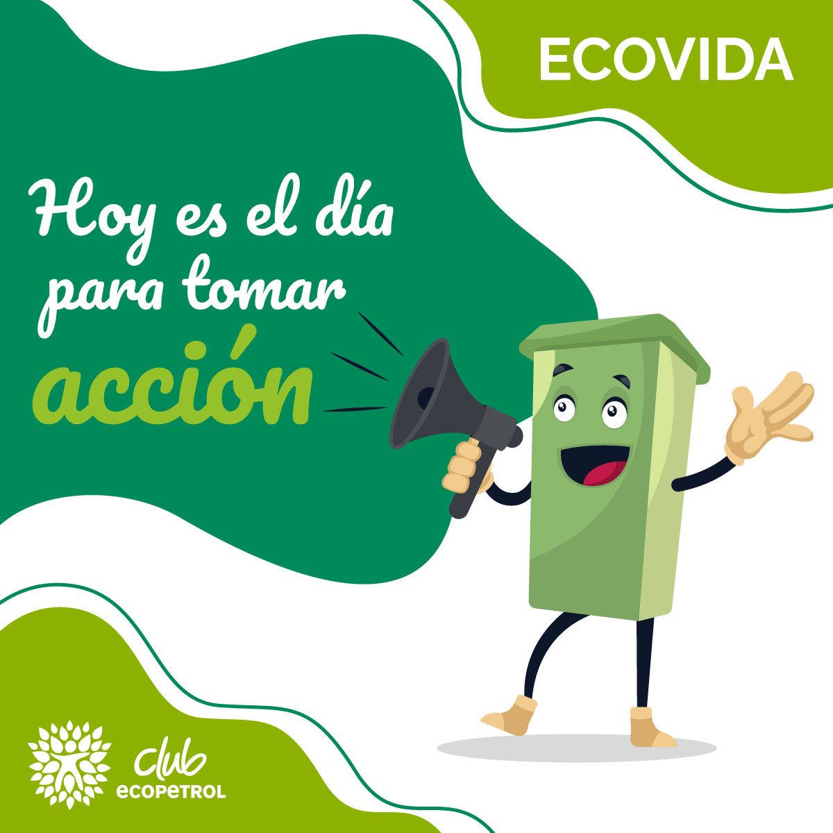 Clubecopetrol's tweet photo. Recicla usa tu ECOlógica y muestra al mundo que te importa el medio ambiente. ¡Únete al movimiento verde! #HazTuParte https://t.co/scTjiNsePR