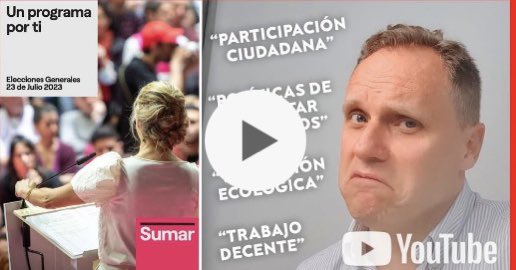 Sumar: Contra La Libertad.

youtube.com/watch?v=7QIwG2…