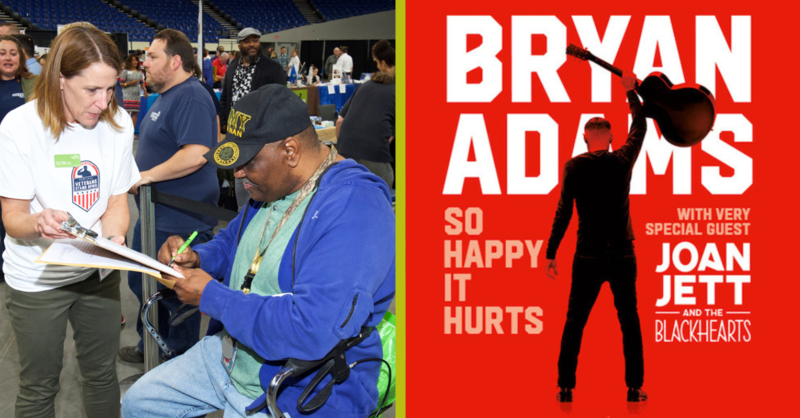 transitionpro's tweet photo. We're hosting the annual Portland Veterans Hiring Fair &amp; Stand Down on Wednesday, Sept. 20th, at the Veterans Memorial Coliseum.

Donate $25 or more to support this tremendous event, and you’ll be entered to win 2 tickets &amp; backstage passes to see Bryan Adams!
