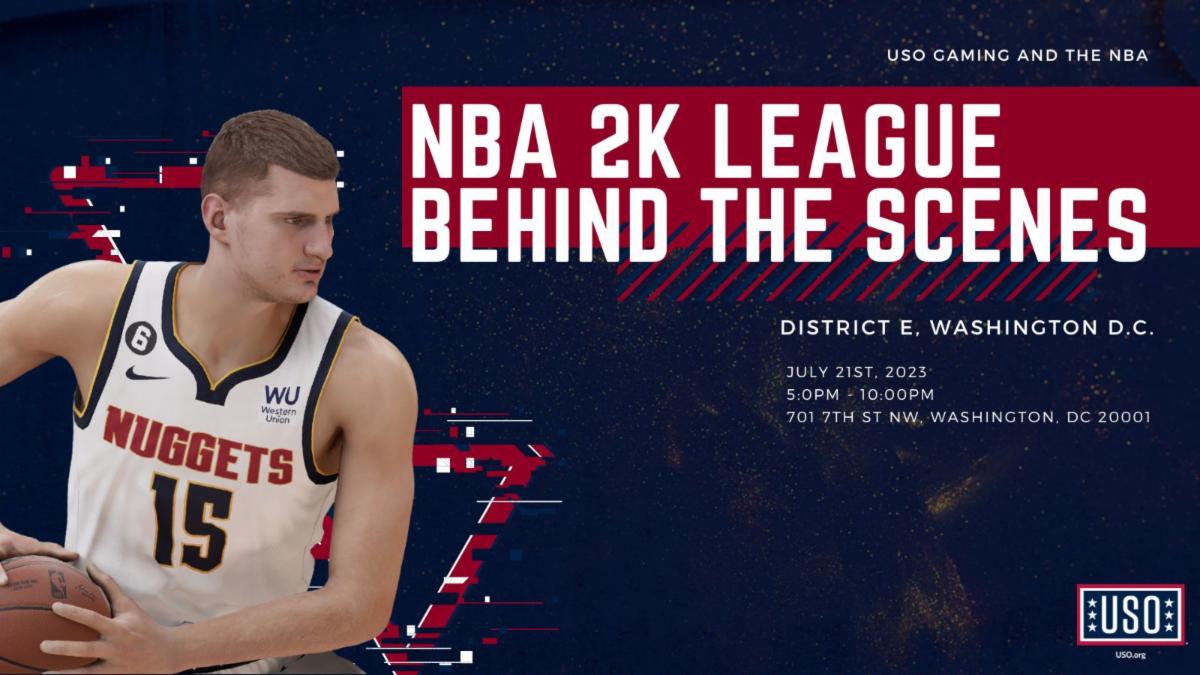 See the @NBA2KLeague 5v5 Tournament LIVE this Friday at DC's state-of-the-art @DistrictEDC with a VIP studio tour and player's panel, only for our #military & their families Few spots left! 👉 fal.cn/3zX79