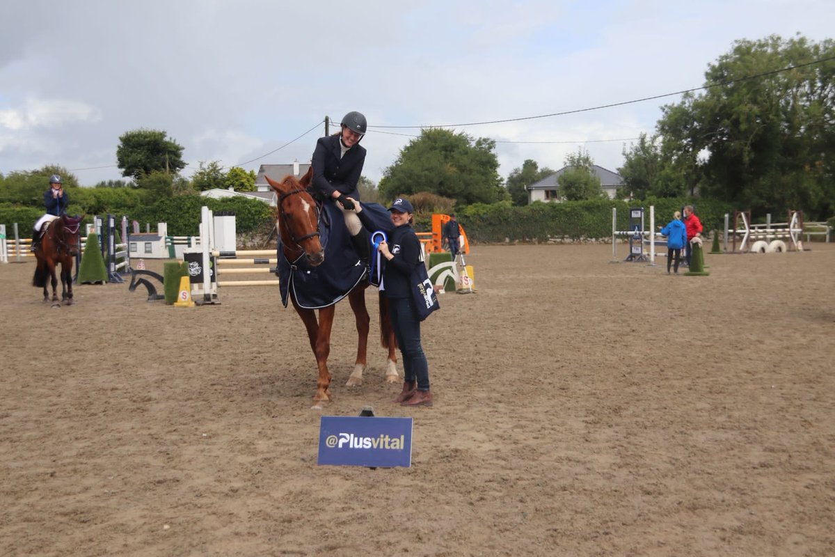 Congratulations to the winners of yesterday's Plusvital Power & Speed class at the @ShowjumpingIrl National Amateur Championships. Winners on the day were Niall Hughes in the A Section & Martha Naughton AA Section of the class. #thevitaledge #showjumping #amateurchampionships