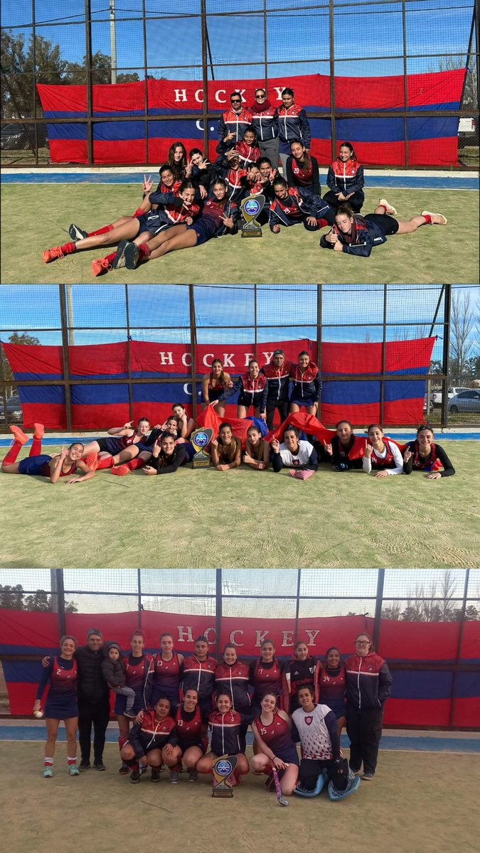 SUB 14: 3er PUESTO
SUB 17: CAMPEONAS 🏅
PRIMERA: SUBCAMPEONAS

Las tres categorías competitivas en podio de Copa de Oro. 
Perseverancia, constancia, disciplina, compromiso, humildad, compañerismo, trabajo en equipo. Todo eso y mucho más. 

¡VAMOS ROJO, VAMOS NOSOTRAS! ❤️💙❤️🏑