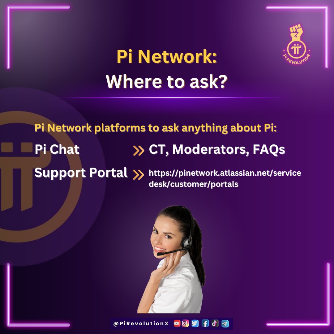 PiRevolutionX's tweet photo. 💡Got problems or questions about Pi Network and wondering where to ask? 

Visit Pi Chat in the Pi App or check out the support portal here:
https://t.co/UwUEDrs7Gw

#PiNetwork https://t.co/9VEez3cbWI