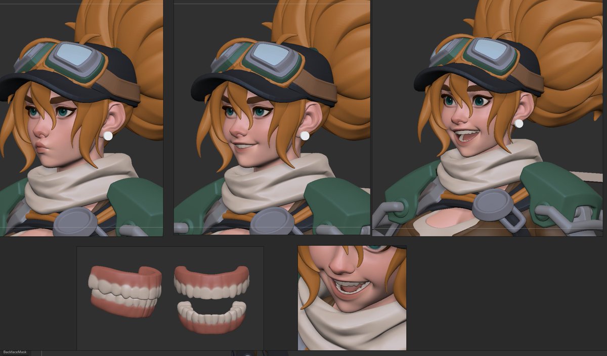 (30/?)
Also, a small test from a while back :^D
Gave her a set of teeth and tongue, and wanted to see if it looks right