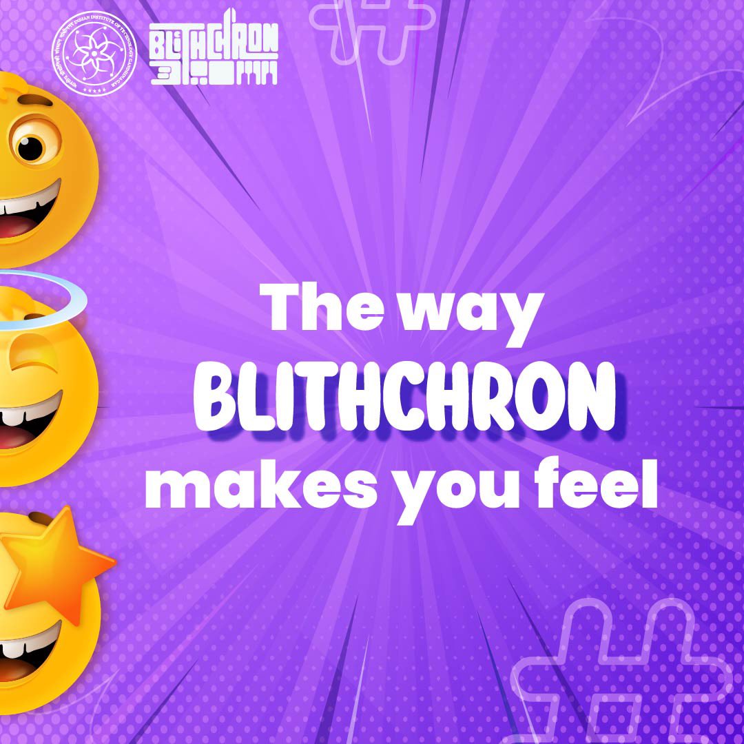 BlithchronIITGN's tweet photo. Happy World Emoji Day!🎉
Let's celebrate the universal language of emojis together and paint the digital world!
Comment down what emoji according to you describes Blithchron!
#emoji #worldemojiday #emojiday #happy #sad #texting #language #emotion #iit #iitgn #college #blith https://t.co/Kdr2nEEBw6