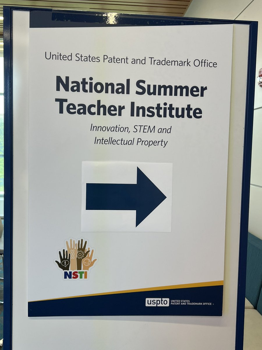 ColtonScience's tweet photo. Love being Master Teacher of Invention & Intellectual Property Education. This week I am Mentoring teachers at National Summer Teacher Institute. Let the innovation begin! #USPTOSTEM @uspto @arsaschools #azruralteacheroftheyear #MTIP #ADE https://t.co/d17Cnye60W