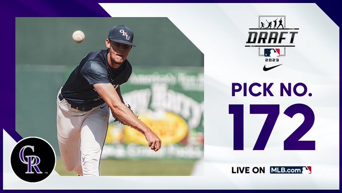 Jim Callis (@jimcallismlb) on Twitter photo 6th-rder Cade Denton signs w/<a href="/Rockies/">Colorado Rockies</a> for $500k (pick 172 value = $336,700). <a href="/ORUBaseball/">ORU Baseball</a> RHP, reliever played key role in Golden Eagles' Omaha run, tied for NCAA D-I lead w/15 SV, 93-95 mph fastball to 99 with carry & run, sharp low-80s SL. Possible SP in pro ball. <a href="/MLBDraft/">MLB Draft</a> 6th-rder Cade Denton signs w/<a href="/Rockies/">Colorado Rockies</a> for $500k (pick 172 value = $336,700). <a href="/ORUBaseball/">ORU Baseball</a> RHP, reliever played key role in Golden Eagles' Omaha run, tied for NCAA D-I lead w/15 SV, 93-95 mph fastball to 99 with carry & run, sharp low-80s SL. Possible SP in pro ball. <a href="/MLBDraft/">MLB Draft</a>