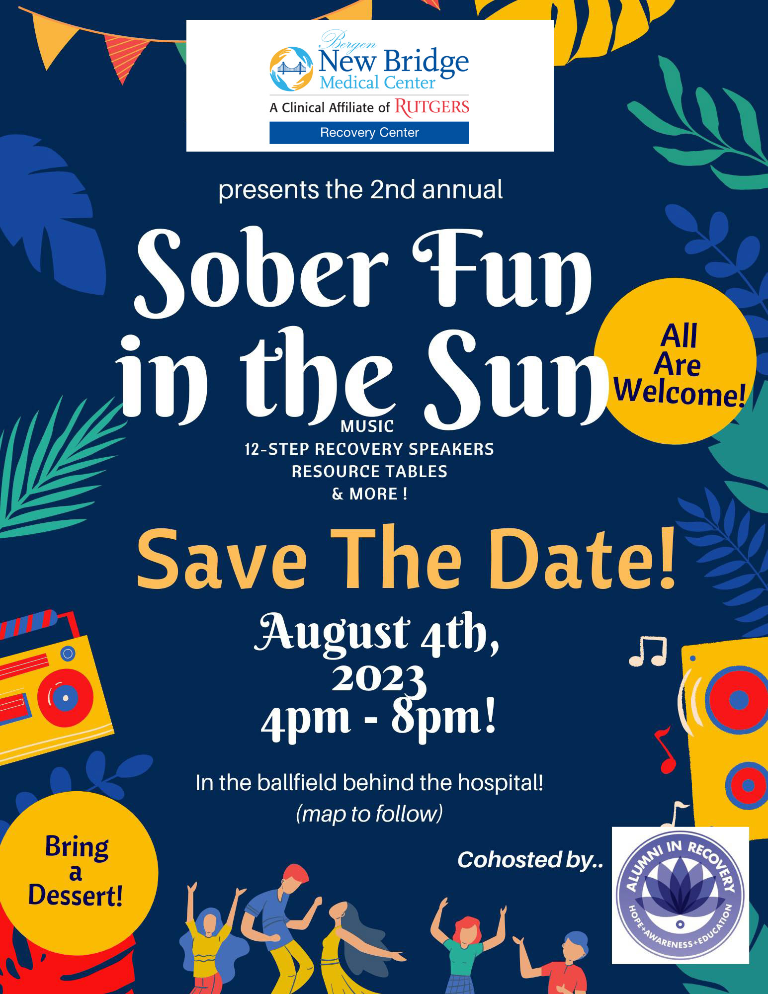 NewBridgeMedicalCtr on Twitter "Sober Fun In The Sun August 4, 2023