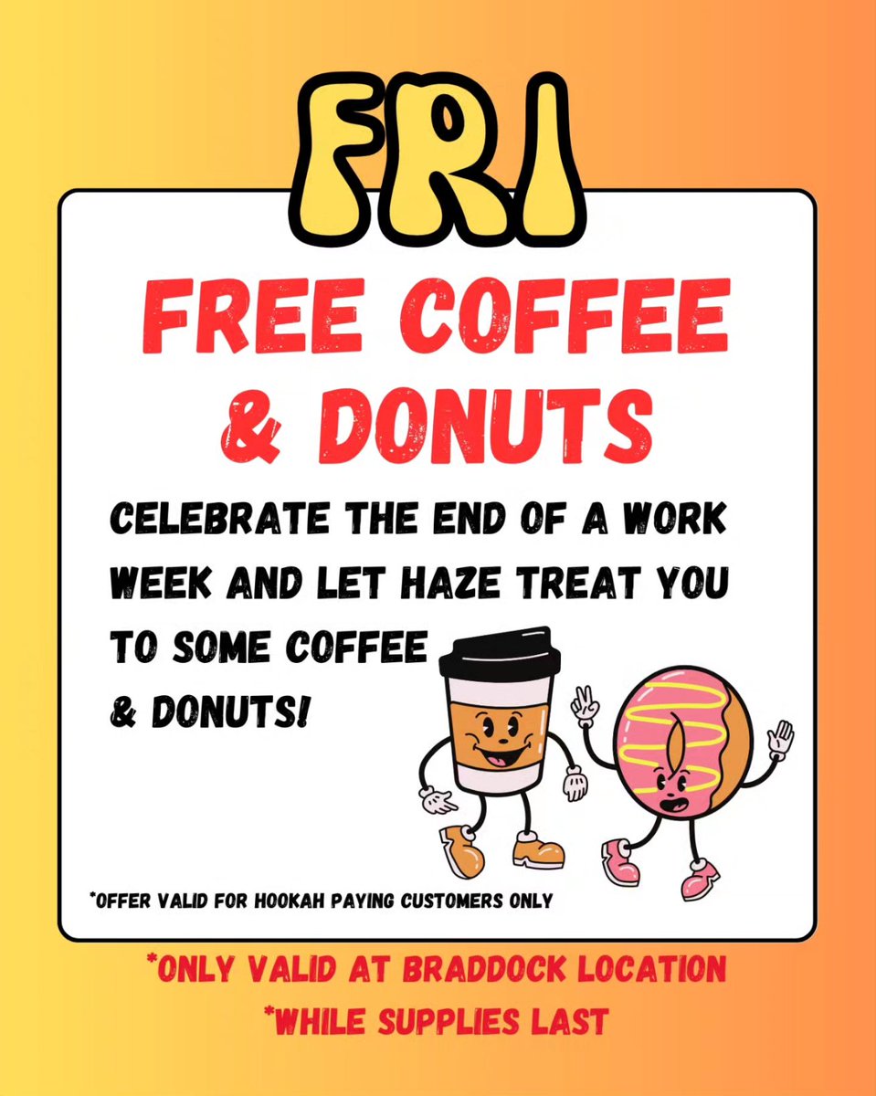 HazehookahCafe's tweet photo. Check out our new Happy Hour specials only at our Fairfax spot.

#viral #trending #hookah #hookahbar #hookahlounge #shisha #fyp #foryou https://t.co/zpGFrhQ8ab