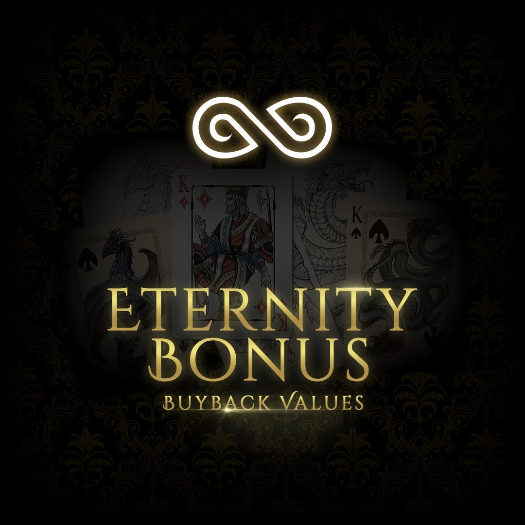 📢 What's the one thing you need to know about #Eternity Deck Game? 

The more cards 🃏 you collect or upgrade to, the higher 🆙 the value of your entire #NFT collection!

#onpolygon #Polygon #play2earn