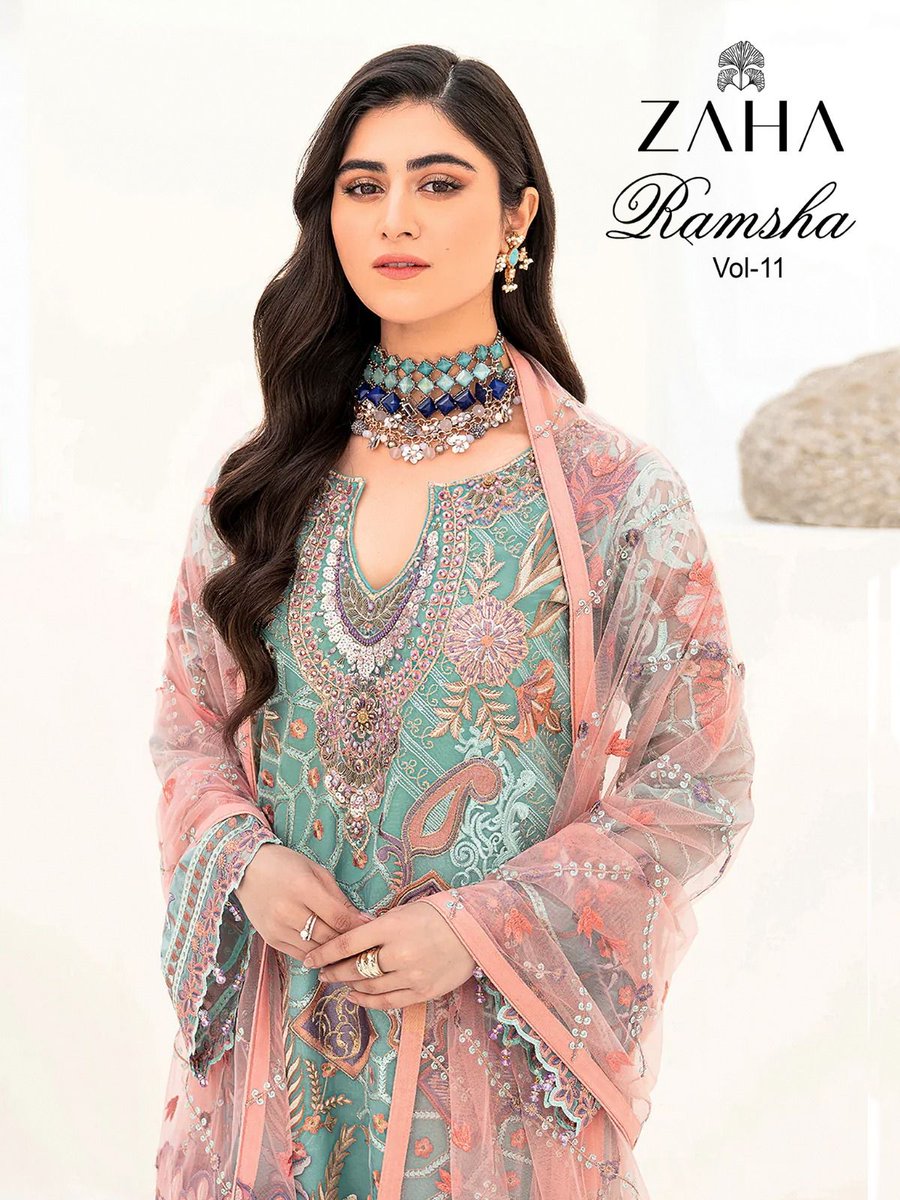 Zaha present Ramsha Vol.11 suits. Series: