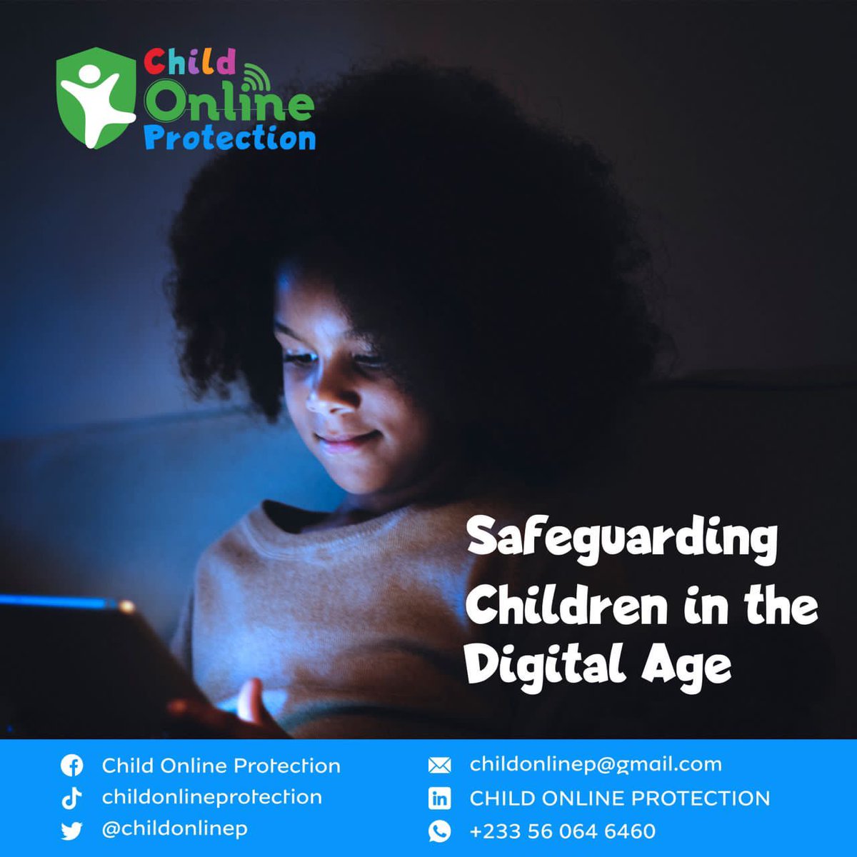 Child Online Protection Campaign! 

Creating a safe digital haven for children to explore, learn and thrive! 

Join us, let's protect the next generation
#ChildonlineProtection