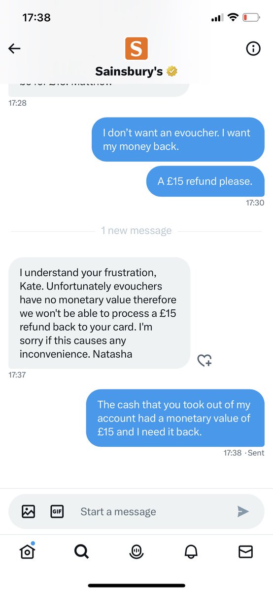 katelaverty's tweet photo. @sainsburys what bullshit is this? Give me my money back. https://t.co/zVExOx76MD