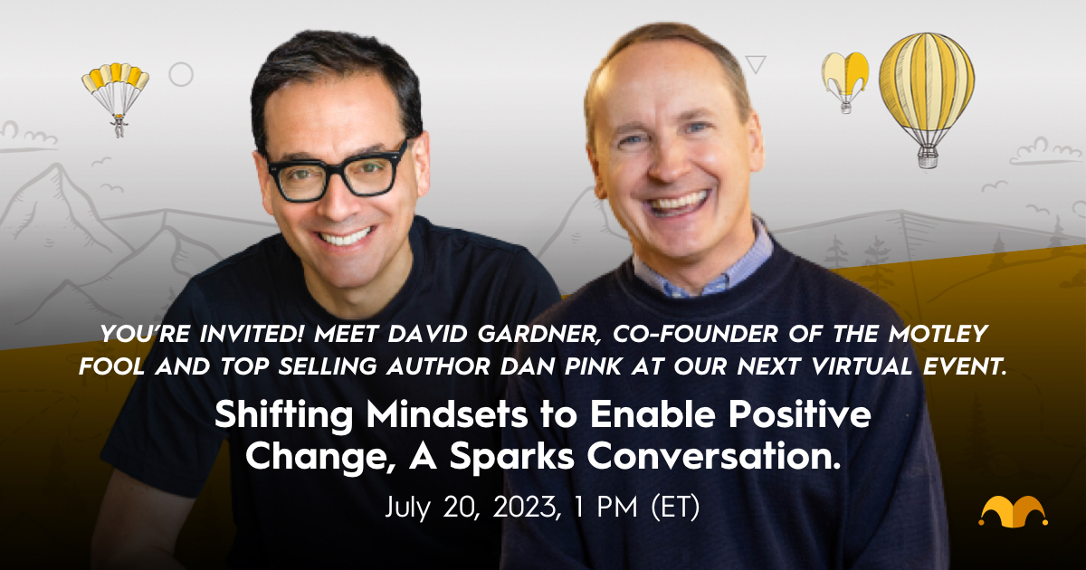 The Motley Fool Foundation (@foolfoundation) on Twitter photo You’re Invited!
Join us this Thursday, July 20th, at 1 PM ET!
You won't want to miss this special one: <a href="/DavidGFool/">David Gardner</a> will be joined by New York Times Best-Selling Author <a href="/DanielPink/">Daniel Pink</a> to discuss the science behind mindset shifting. Register Here: fool.zoom.us/webinar/regist… You’re Invited!
Join us this Thursday, July 20th, at 1 PM ET!
You won't want to miss this special one: <a href="/DavidGFool/">David Gardner</a> will be joined by New York Times Best-Selling Author <a href="/DanielPink/">Daniel Pink</a> to discuss the science behind mindset shifting. Register Here: fool.zoom.us/webinar/regist…
