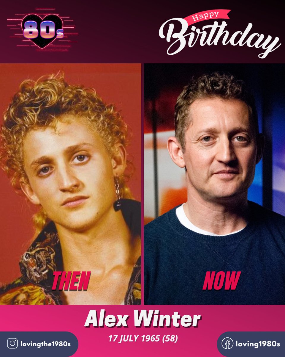 Happy birthday to Alex Winter, who turns 58 today! 📷📷
#Lovingthe80s #80sNostalgia #AlexWinter #BillandTedsExcellentAdventure #Freaked