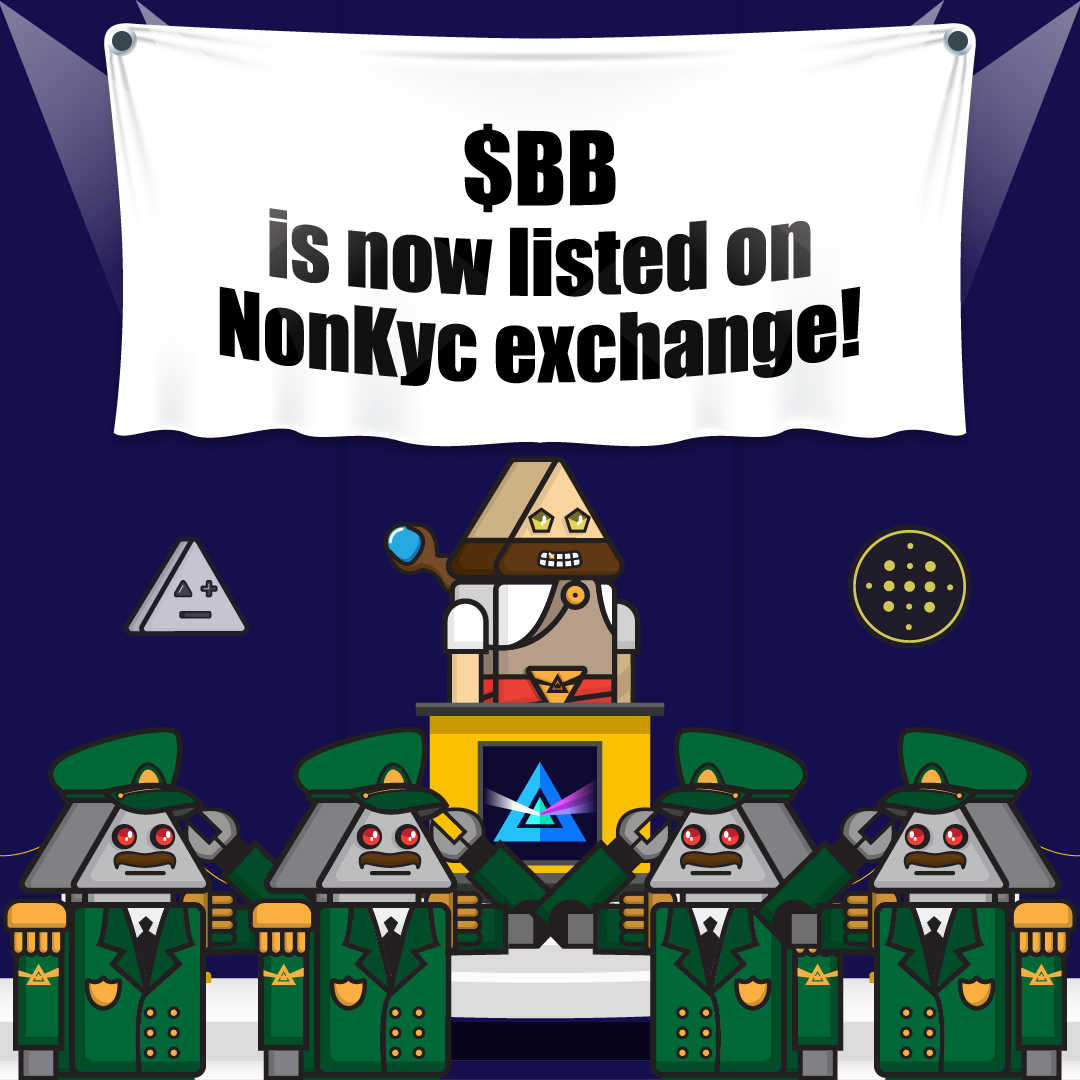 thebeambots's tweet image. 📢 🤖NEW LISTING🤖🔥
 $BB Gets Listed on #NonKYC_Exchange! 🚀
💎Pairs: BB/USDT, BB/BTC, BB/XMR, BB/BEAM
BIG THANKS to @nonkyc_exchange for the support! 🤍
#PrivacyMatters #TradeWithPrivacy #BeamBots #LFG
