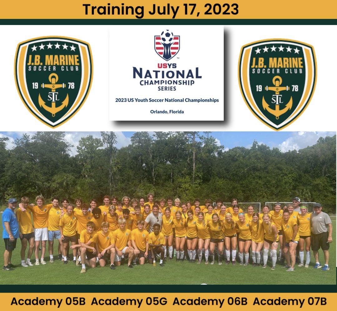 JB teams trained today for Nationals beginning tomorrow!  Good Luck JB!  
(07B practiced earlier not pictured)