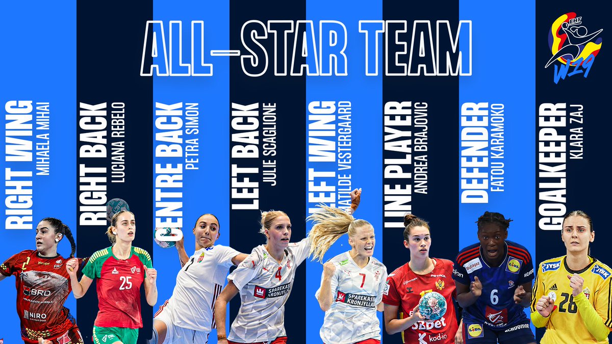 ⭐ 𝗔𝗟𝗟-𝗦𝗧𝗔𝗥 𝗧𝗘𝗔𝗠 - W19 EHF EURO 2023  🔥 

Which rising ⭐ is your favourite? 👇

#followthefuture