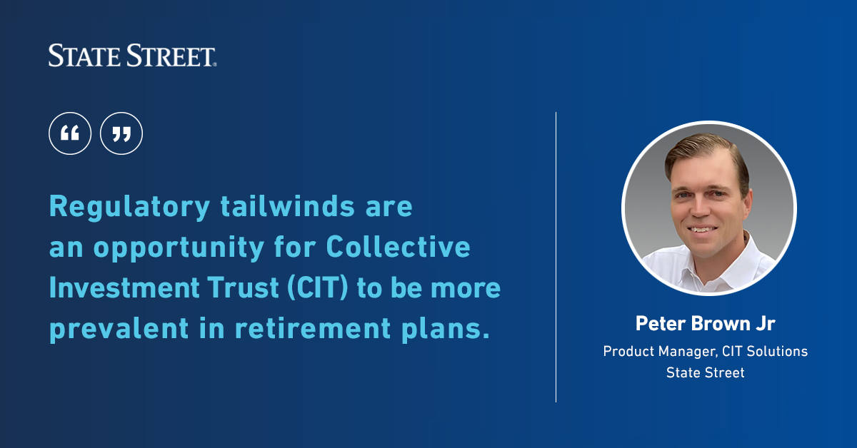 PeterBrownJr's tweet photo. Collective investment trust (CIT) utilization is growing, both in defined contribution and in self-invested #retirementplans. Learn more about #CITs in our latest article. https://t.co/FAMwdC4XQe https://t.co/NGN961jIyf