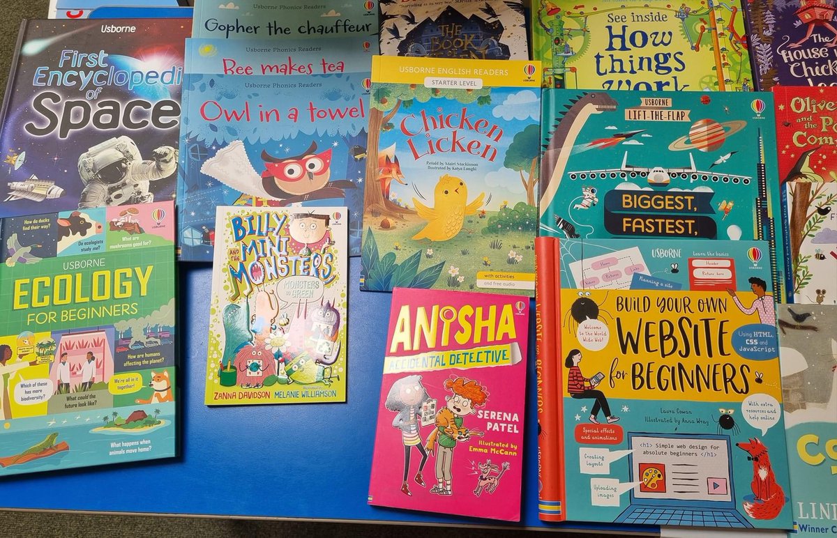 EpicExminster's tweet photo. Thank you so much to the Year 6 parents who have gifted a range of books to our school library. We will all enjoy exploring our new books 😍 https://t.co/uLMa2dKHxY