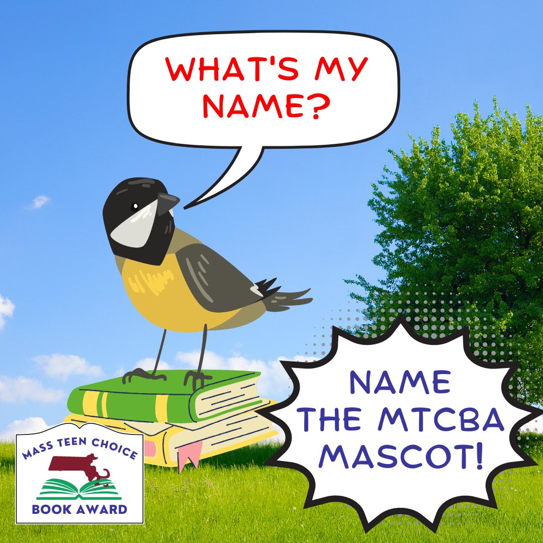 Massachusetts libraries, we need your help! We've got a new mascot that needs a name. Spread the word to MA teens that they can submit name(s) by heading to our website to fill out a survey (name will be announced this Fall).  

Vote here: mateenchoicebook.org/mascot-contest 

#mtcba
