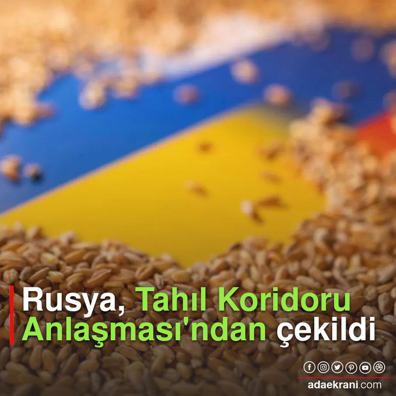 adaekrani's tweet photo. Rusya, geçen yıl Türkiye ve Birleşmiş Milletler'in (BM) arabuluculuğunda imzalanan, Ukrayna limanlarında mahsur kalan milyonlarca ton tahılın dünyaya ulaştırılmasını sağlayan Tahıl Koridoru Anlaşması'ndan çekildiğini açıkladı.

https://t.co/uQ3k5PaSen https://t.co/ZoZRIDG7lB