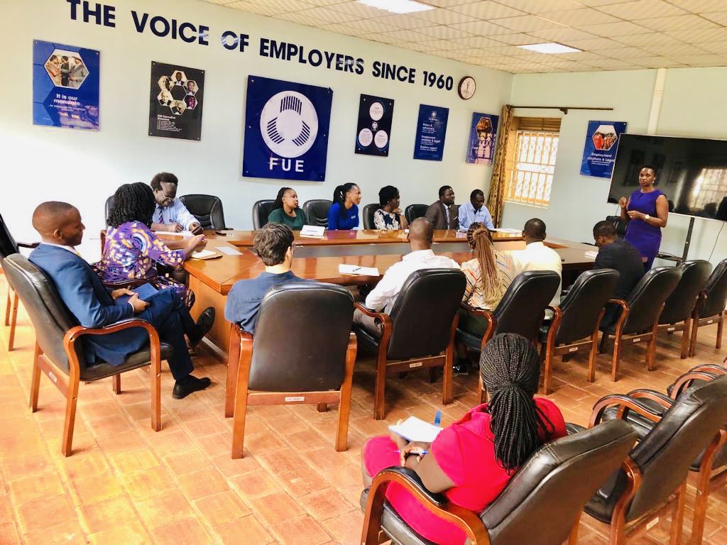 IreneMugisha's tweet photo. Paid a courtesy visit to ⁦@FUEmployersUg⁩ my former Employer and had an amazing chat on the role of Leadership. Thanks to the Executive Director - ⁦@opiodouglas⁩ for the stewardship at the Employers Organization in advocating for best practices. #ShapeTheNation https://t.co/DjgJGTfo3j