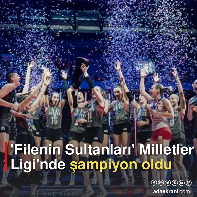 adaekrani's tweet photo. Türkiye A Milli Kadın Voleybol Takımı, ABD’nin Teksas eyaletindeki Arlington kentinde oynanan 2023 FIVB Milletler Ligi’nin finalinde Çin’i 3-1 yenerek tarihinde ilk kez şampiyon oldu. Filenin Sultanları, ilk seti 25-22 alırken, ikinci set aynı skorla

https://t.co/ZG3Hjx0Any https://t.co/HTqe0rCwHu
