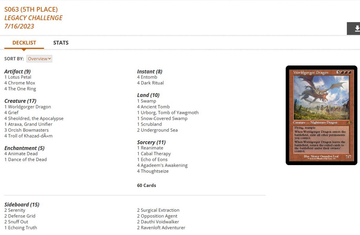 Robert Taylor🔥🔜Pro Tour Barcelona on Twitter "Sunday Legacy Challenge