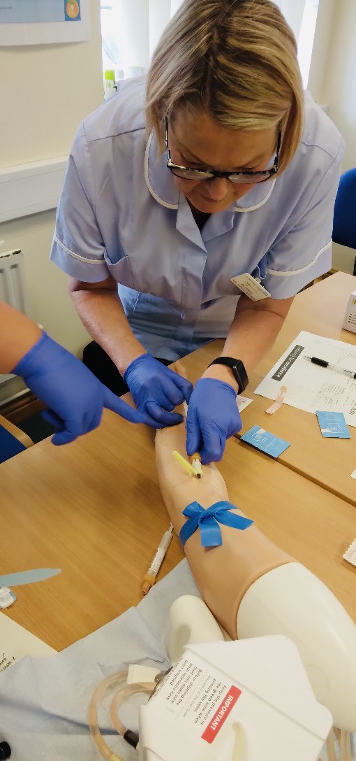 A fantastic first day delivering venepuncture training to ICT colleagues to support our Virtual Ward team. All involved embraced the training and were enthusiastic throughout #teamwork #ICT #educationteam #enhancingstaffexperience 
#enhancingptientexperince <a href="/Mymy_DelRos/">Mymy Sia-Del Rosario (she/her)</a>