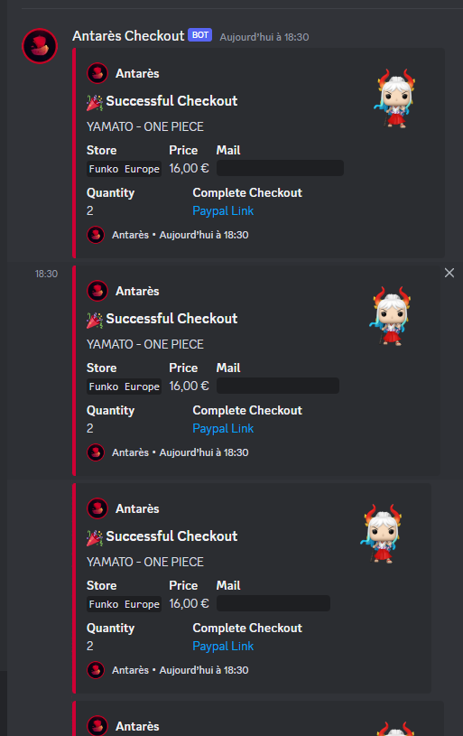 trayserr's tweet image. 34 in total ! 🥳

CG : @KosherMoneyGang 
PROXIES : @AddictProxies 
BOT : @Antares_Bot