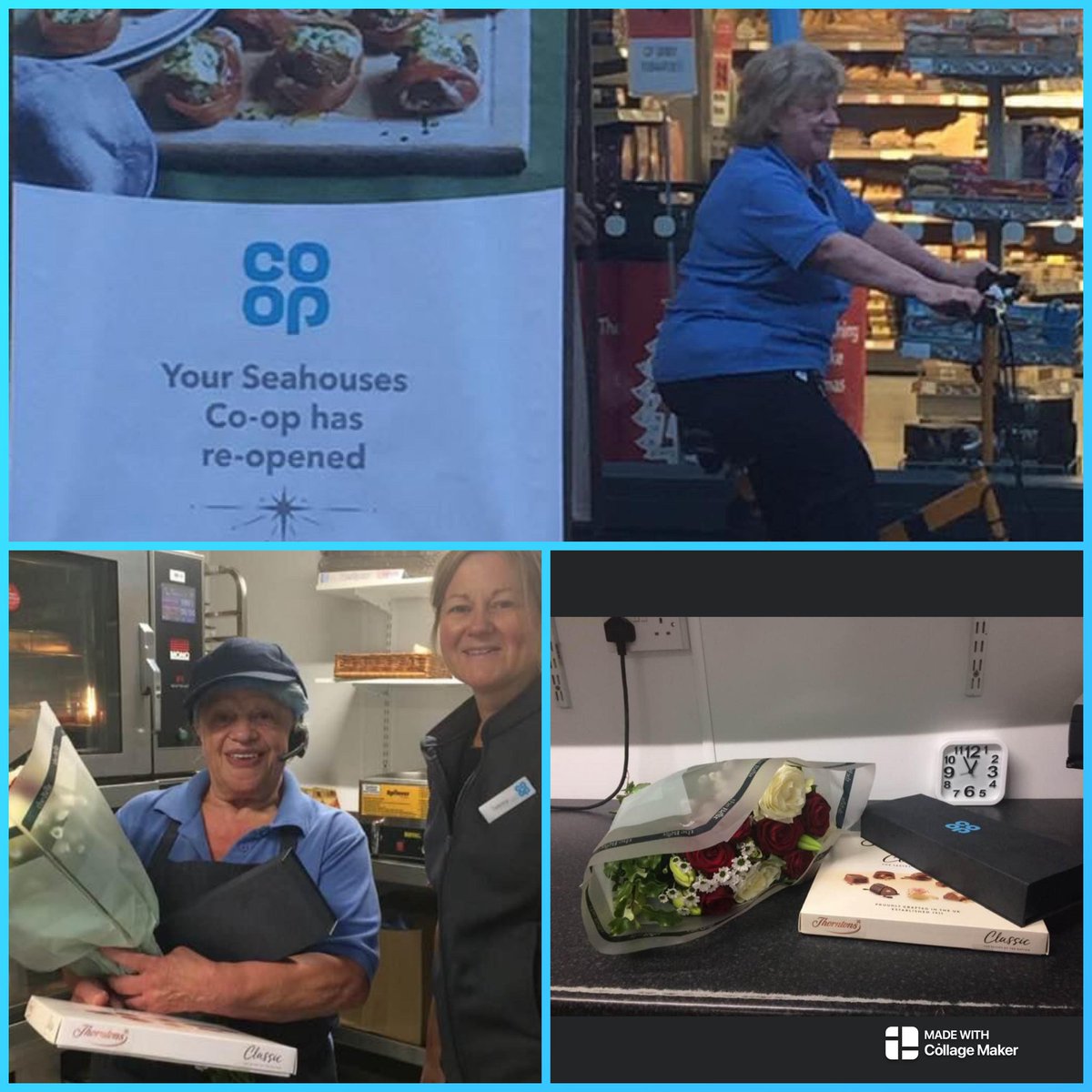 Shout out to Josie from all the team in Seahouses, celebrating her 30 years service 🎉🥳 fantastic achievement from Kim,Jen,Diane,Graham,Ian, Karen Heather, Mathew,Mark,Stu,Ian,Carol,Hazel,Jo, Louis,Andrew,Iain,Graeme Tammy,Vikki,Ethan,Jackie and Lisa 🎉🥳#coopradio 🎉🎉🎉🎉🎉🎉