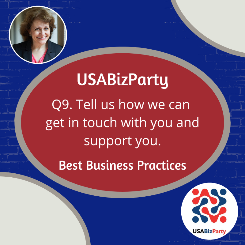 USABizparty's tweet photo. Q9. Tell us how we can get in touch with you and support you?
#USABizParty https://t.co/q2T3jyP4gy