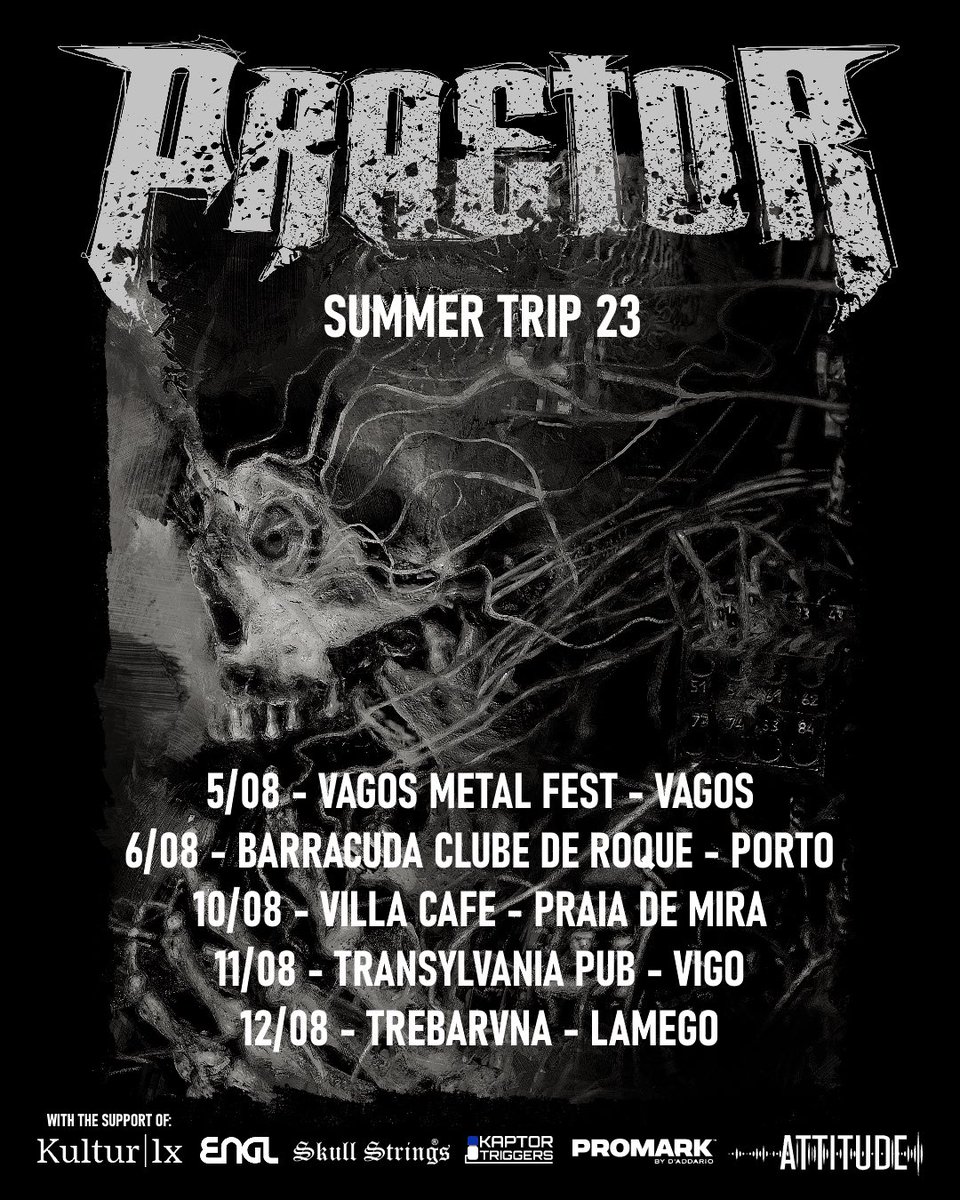 Summer Trip 2023

linktr.ee/praetor_thrash

#thrash #thrashmetal #summerdates #Portugal #España 
#praetor #tour