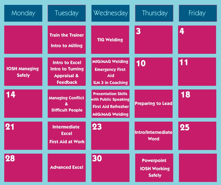 HWGTA (@hwgta) on Twitter photo Available courses throughout August.
For more information or to book, get in touch via the contact details below. 👇
☎️ 01432 377 027
📩 emma@hwgta.org
🌎 hwgta.org/courses
#training #workforce #upskill Available courses throughout August.
For more information or to book, get in touch via the contact details below. 👇
☎️ 01432 377 027
📩 emma@hwgta.org
🌎 hwgta.org/courses
#training #workforce #upskill