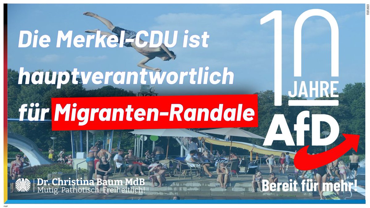 DrChristinaBaum's tweet photo. Linnemanns Forderung, die #Freibadrandalierer schneller vor Gerichte zu bringen und zu bestrafen, ist zwar grundsätzlich richtig, aber wertlos. 

#Gewalttäter dürfen erst gar nicht hereingelassen werden.

https://t.co/pp30cPvlA5

https://t.co/bsypPrUGuk https://t.co/JizyPWfXP5