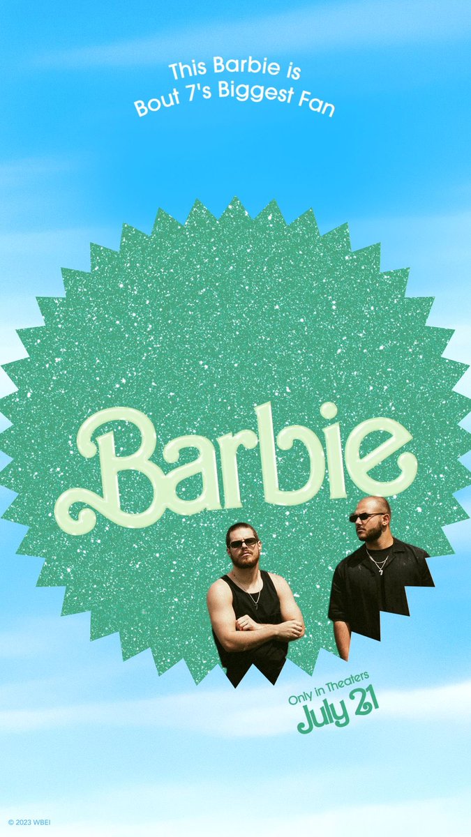 BoutSeven's tweet photo. Our new album covers 
We’re ready #Barbenheimer 
#Barbie #Oppenheimer https://t.co/70qyc8NV0D