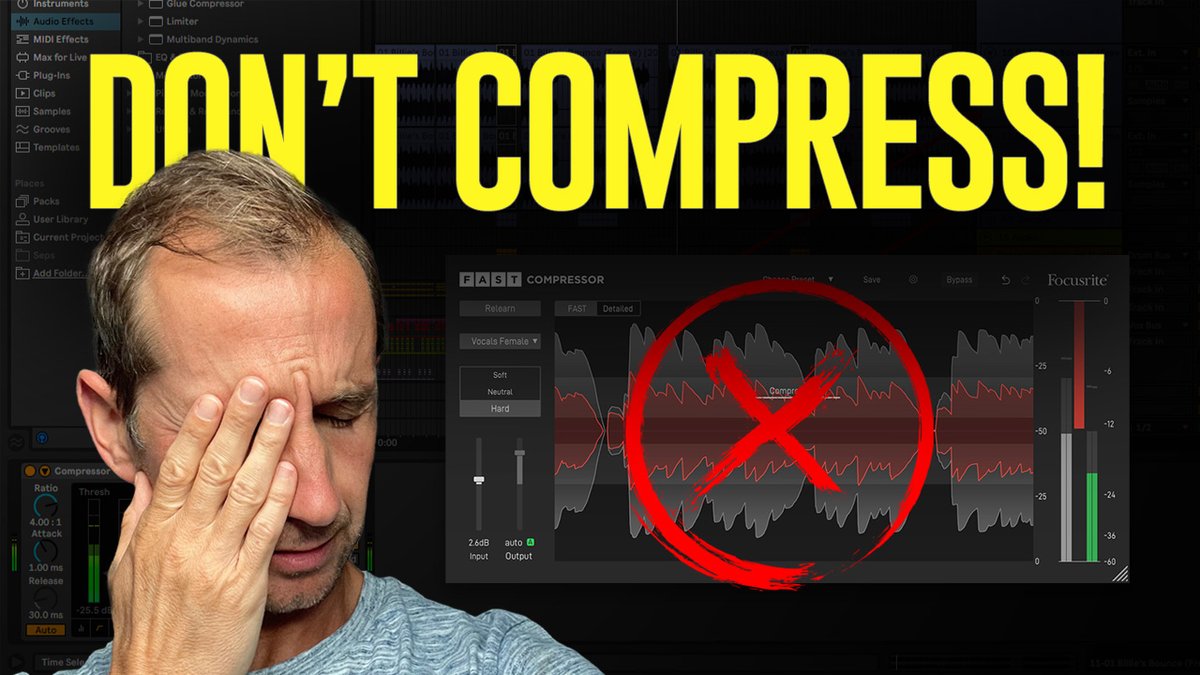 Here are the 6 most common myths about using compression &amp; compressors in music, so you can avoid the mistakes that 95% of producers make #ableton #abletonlive #musicproduction #edmproduction #musicproducer #producerlife #beatmaker #edmfamily #edmtips youtu.be/lDkfnOp3b5o