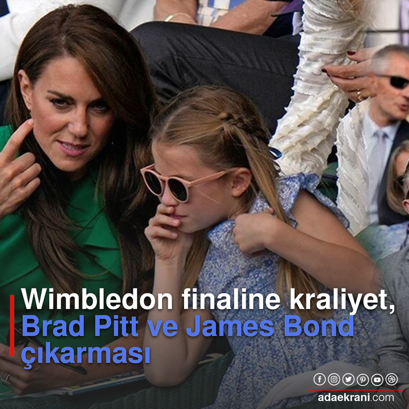 adaekrani's tweet photo. Sırp Novak Djokovic ve İspanyol Carlos Alcaraz arasında dün Londra'da oynanan Wimbledon final maçını Prens William ile Prenses Kate Middleton çifti çocuklarıyla, James Bond yıldızı Daniel Craig de eşi Rachel Weisz ile birlikte izledi.

https://t.co/rhOisDgQnv https://t.co/eRW1taVNzN