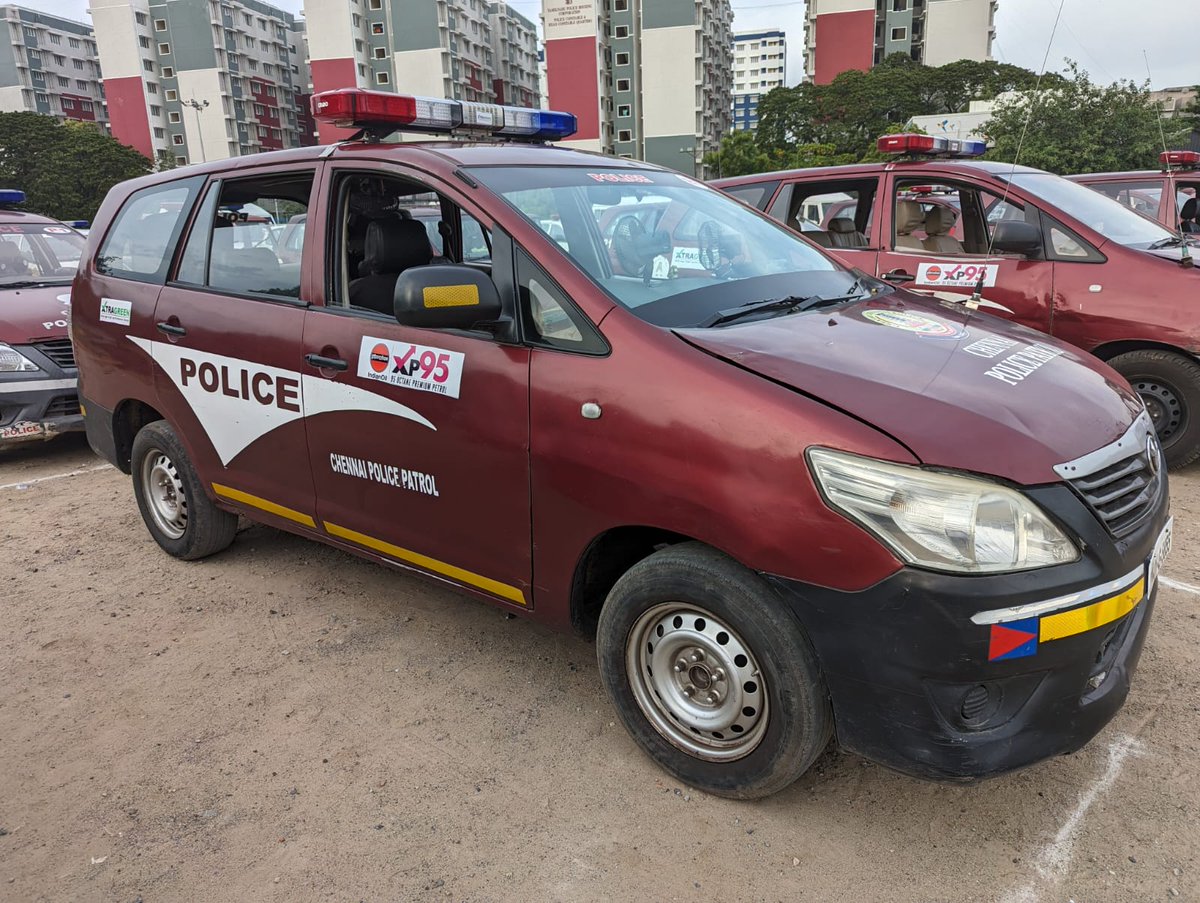 It is extremely satisfying to co-brand Chennai City Police vehicles, which take the road by storm, just like our premium fuels #XP95 and #Xtragreen.

#OnDutyAlways join hands with #NeverOffDuty