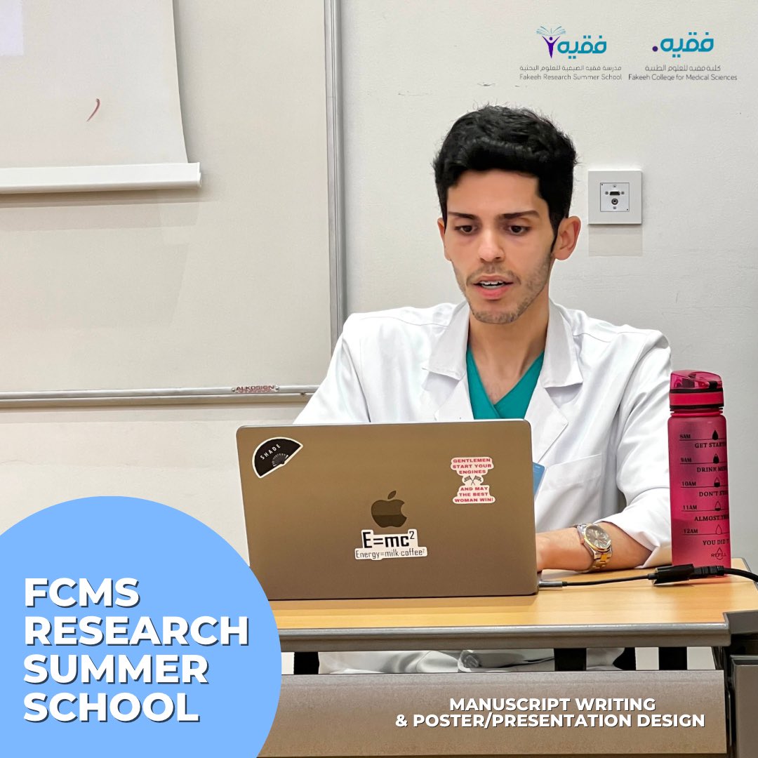 FakeehRSS's tweet photo. Manuscript Writing ✍🏻 
&amp; Poster/Presentation Design - Tutorial 🎨 

@AlwaledAlabdali's final session with us 🫡 farewell! https://t.co/hqxdzckiAr