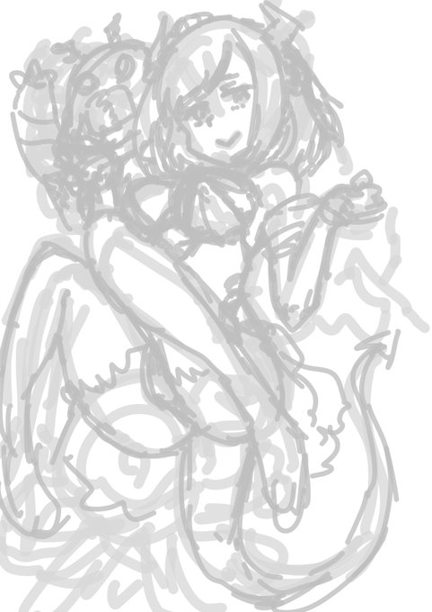 描こうと思ってた絵と構図わりと被ってしもうた…まいっか 