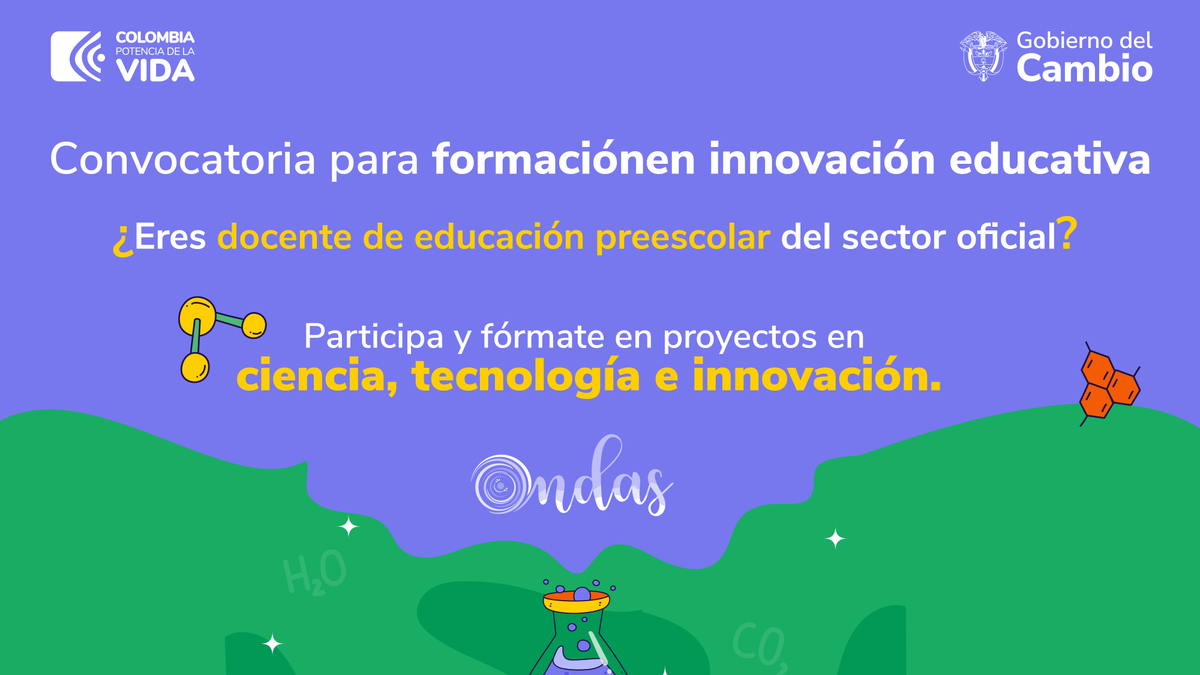MincienciasCo's tweet photo. 📚Con esta oportunidad tendrás beneficios como acceso a Diplomado en Innovación educativa, asesoría para escritura de artículos científicos, apoyo en la publicación de artículos científicos en revistas académicas, entre otros. Consulta más en https://t.co/SpJodswqDJ https://t.co/y43SiVLSA9