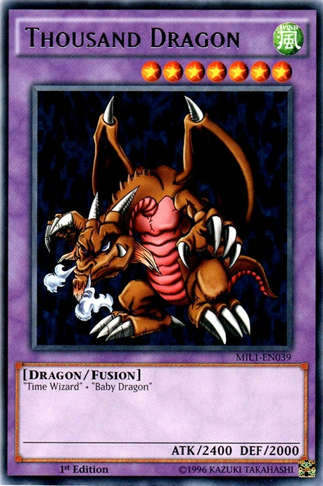 every_ygocard's tweet photo. Thousand Dragon https://t.co/gnz7cZVMUb