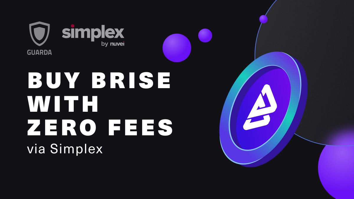 🔥 Buy #BRISE with 0 fees on Guarda! <a href="/bitgertbrise/">Bitgert - $BRISE</a>

Pay with EUR or CHF via Simplex and get $BRISE by #Bitgert, known for its innovative tech &amp; ecosystem ⚡

Create your Guarda wallet and buy BRISE with no fees till July 18! 🏃👉 grd.to/ref/twi_app