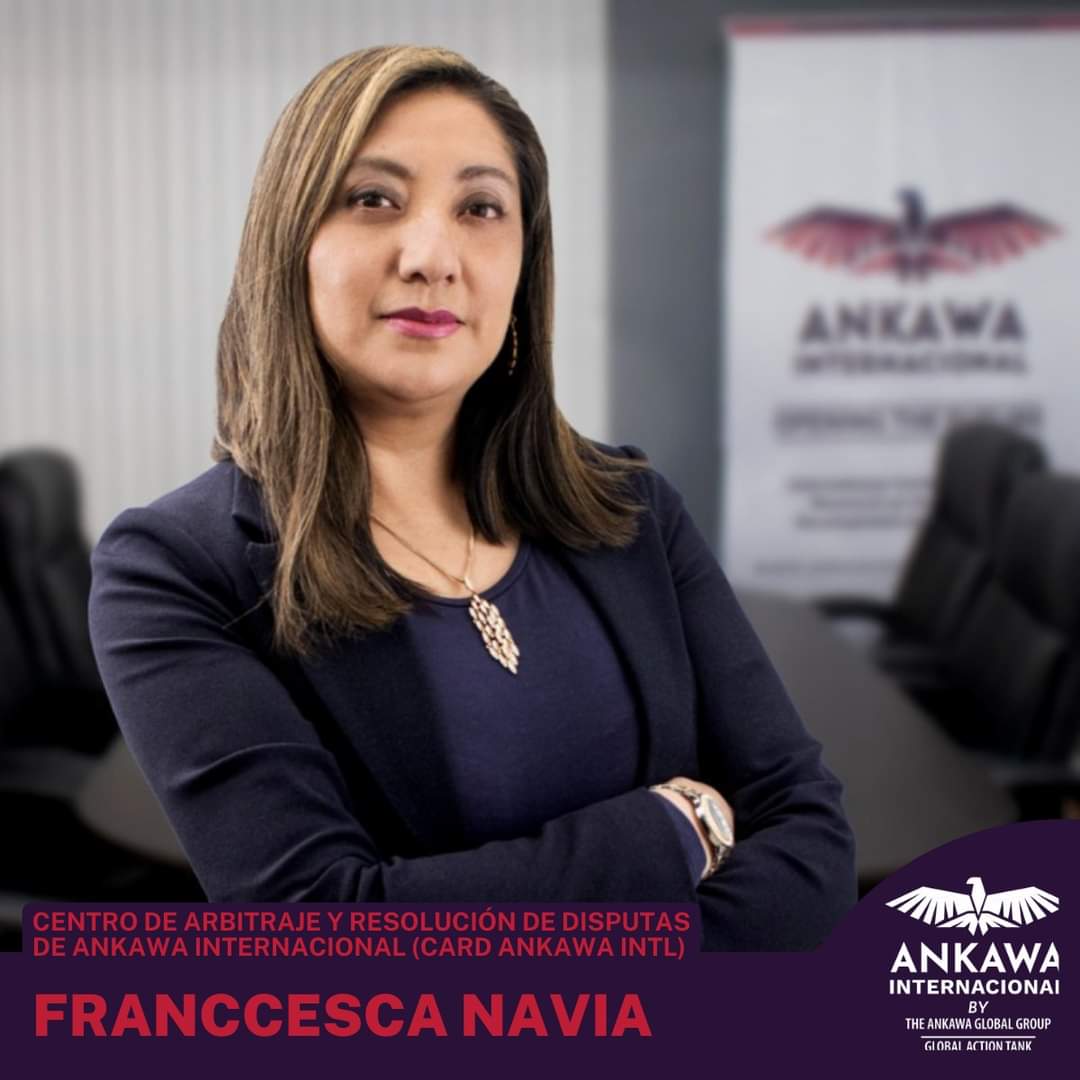 Ira Conferencia Ejecutiva
Cierre de Brechas de Infraestructura en el Perú,
Desafíos y Oportunidades.
Sábado 5 de Agosto, 4:00pm (Perú), Vía Zoom.

<a href="/PaolaNavia/">Franccesca 🦸🏻‍♀️ 💪🏼 💐</a>: Abogada UNSSAC, <a href="/pucp/">PUCP</a> y <a href="/AUWCL/">American University Washington College of Law</a> . Es directora de <a href="/card_ankawa/">CARD ANKAWA INTL</a> .