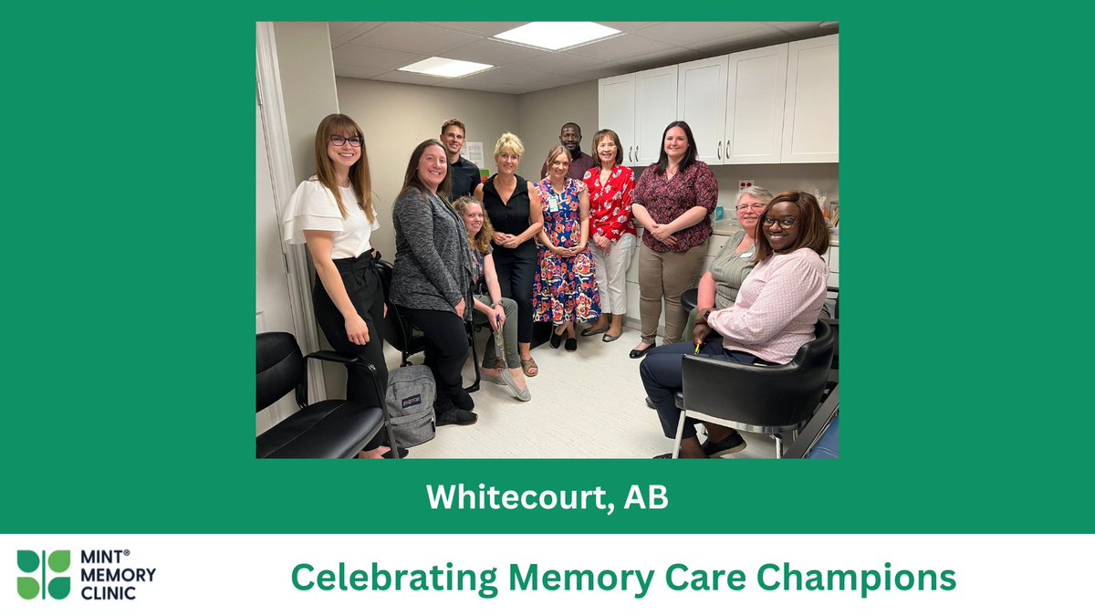 MINTMemoryCare's tweet image. This #FeatureFriday, we’re celebrating the new #MINTMemoryClinic who joined our #communityofcare this month. Welcome, #Whitecourt, AB!

@DementiaAB_NT #cdnhealth