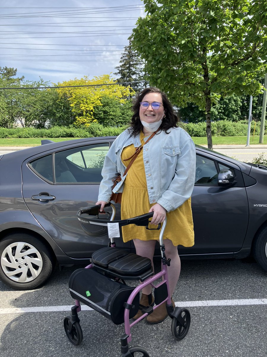 I need nondisabled people to see disabled joy. To witness it &amp; sit with it &amp; be remade by it. Be confounded by it.

See my joy &amp; freedom &amp; comfort. I am free when I have this walker with me. I am safe in ways I haven’t known in decades.

Let me have my joy. Let me relish it. /fin